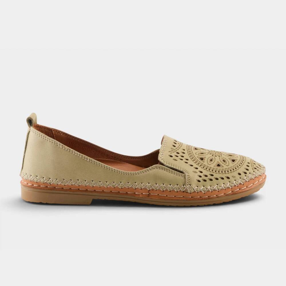 NEW SPRING STEP SHOES women's ingrid loafer in olive green